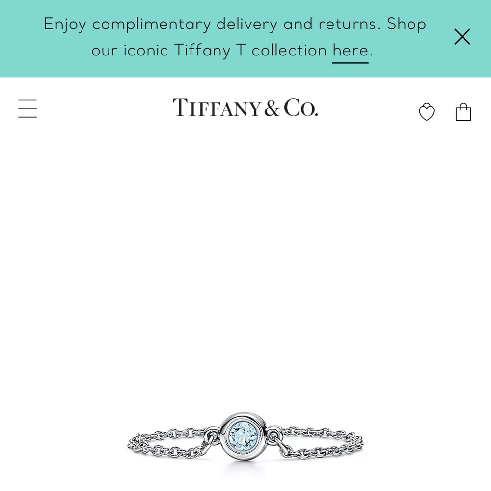 Tiffany & Co. size 8 Color by the yard ring